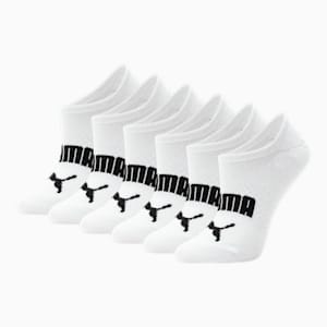 Women's Non-Terry Sneaker-Cut Socks [6-Pack], WHITE / BLACK